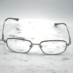 Superflex Titanium SF-1123T S202 Brown Silver Eyeglasses Frames Only 54-18-140
